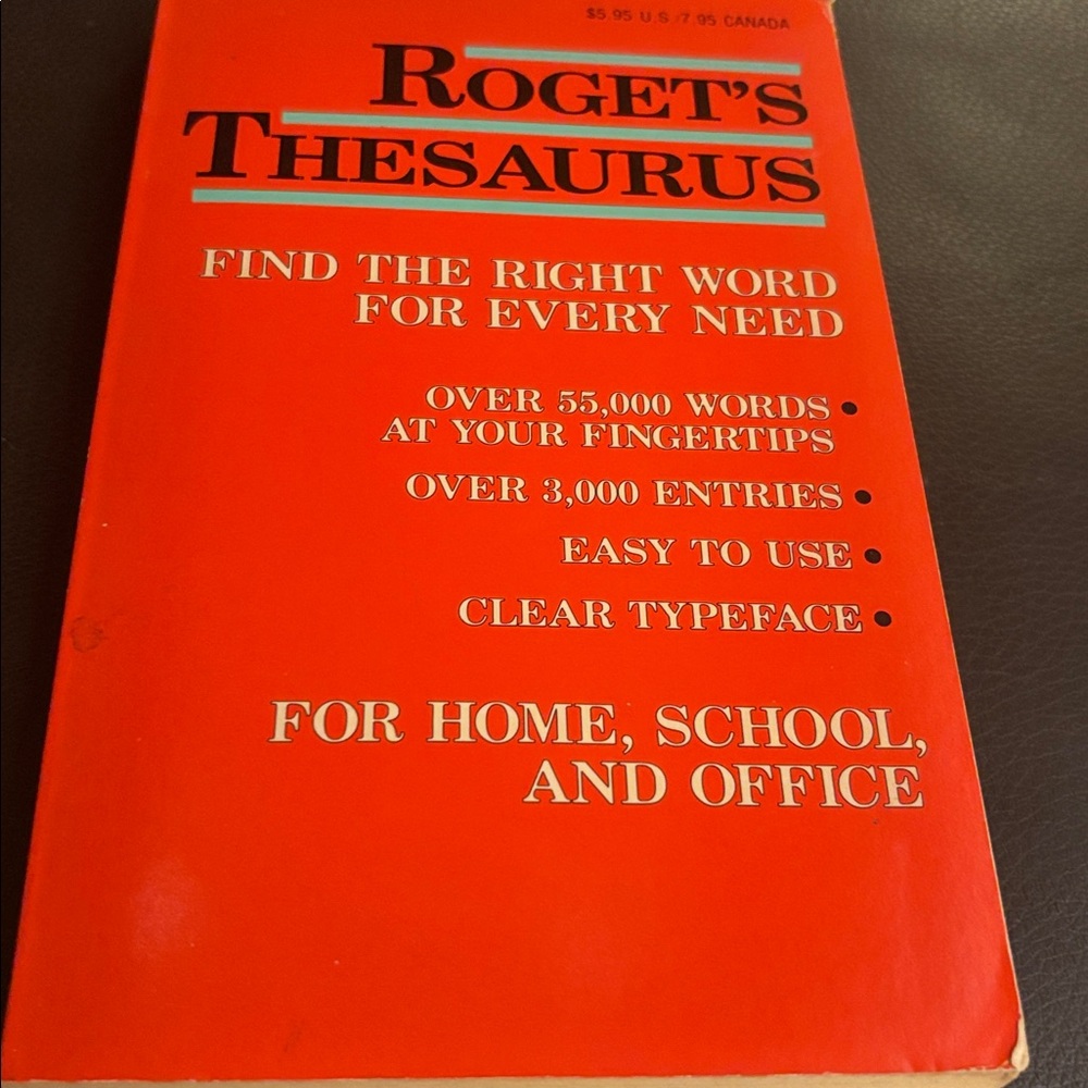 Roget's Thesaurus 1989 edition